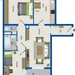 Spacious 2 Bedroom Apartment With Balcony - Apolonia Living Карлсруэ